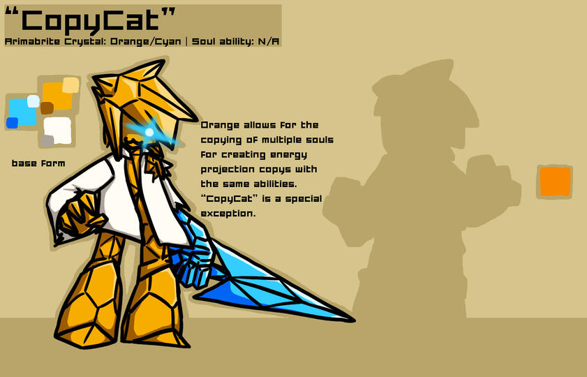 Example of flat coloured reference sheet.